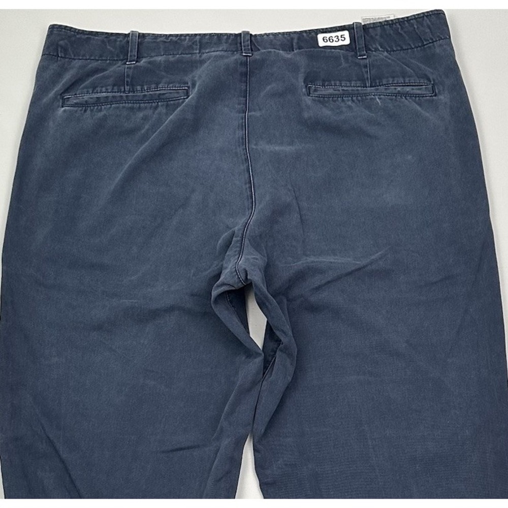 Y2K GAP Lived In Relaxed Khaki Pants Navy Blue Men 38x36 Chino 100% Cotton Loose